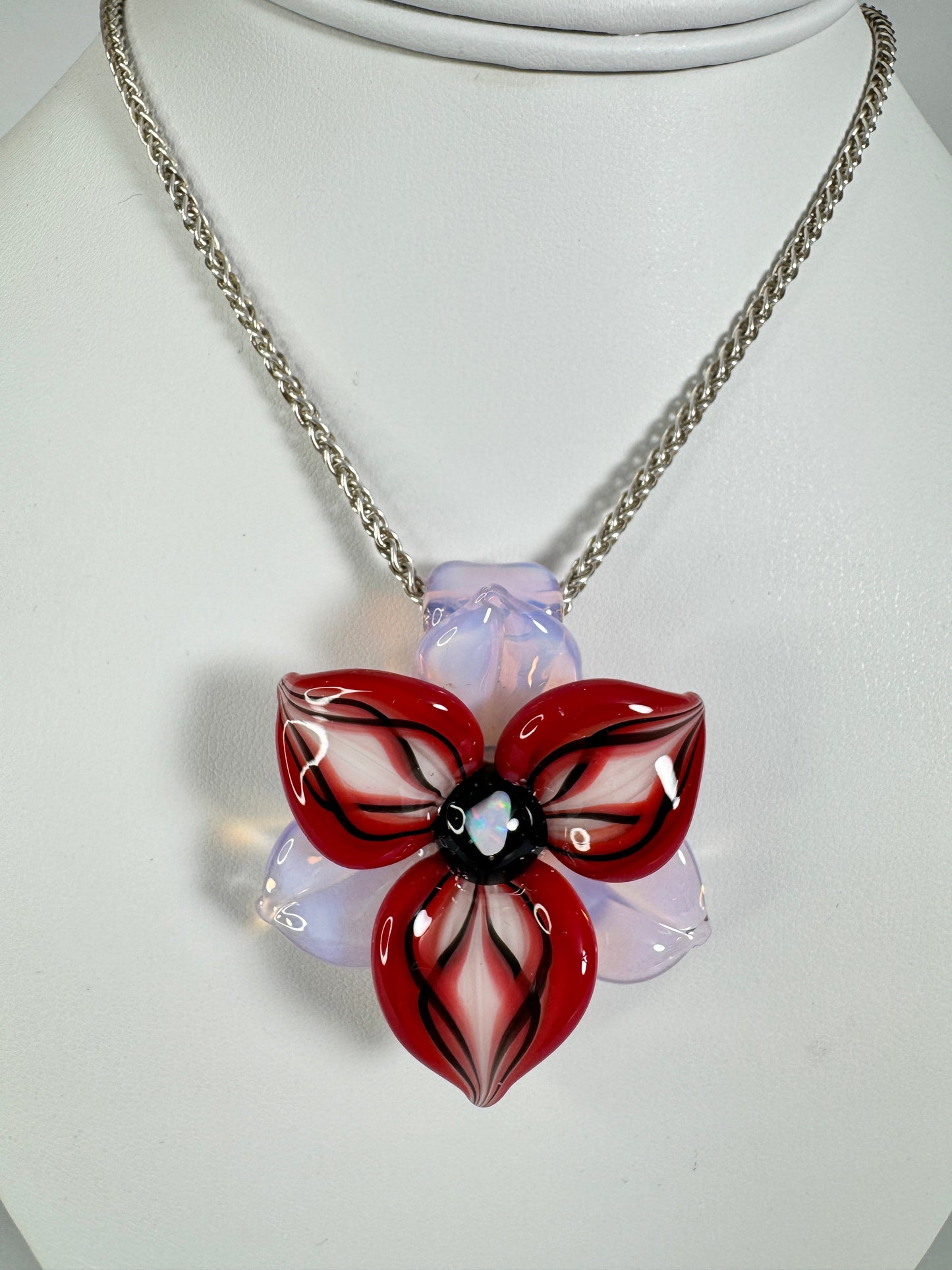 Red Trillium Pendant