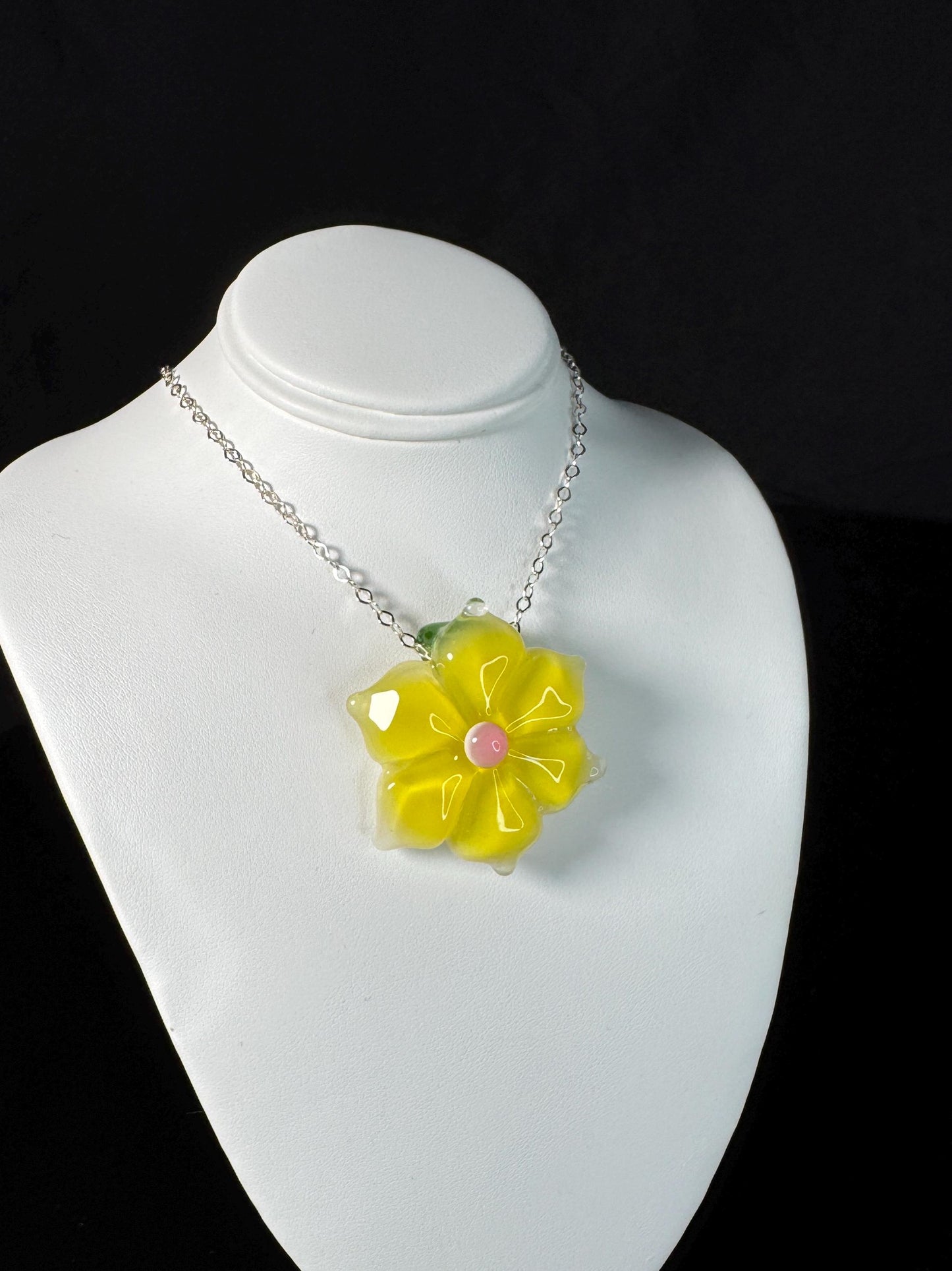 Button Flower Pendant