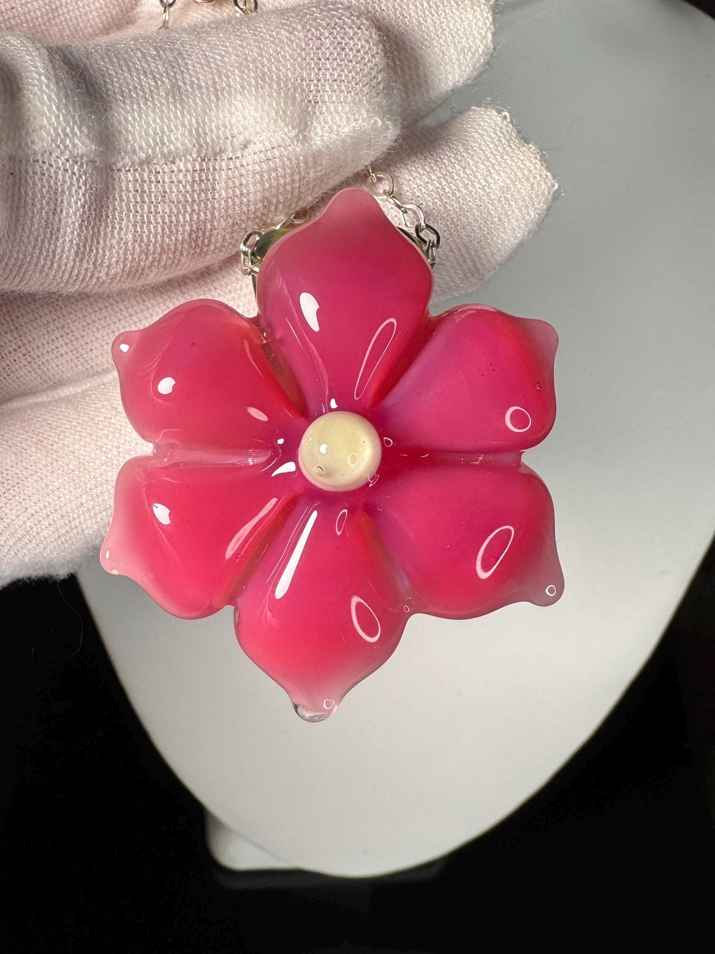 Button Flower Pendant