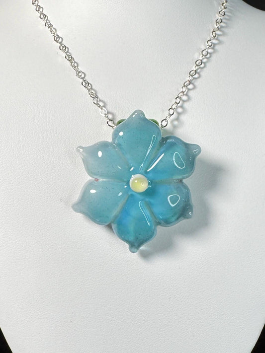 Blue Flower Pendant