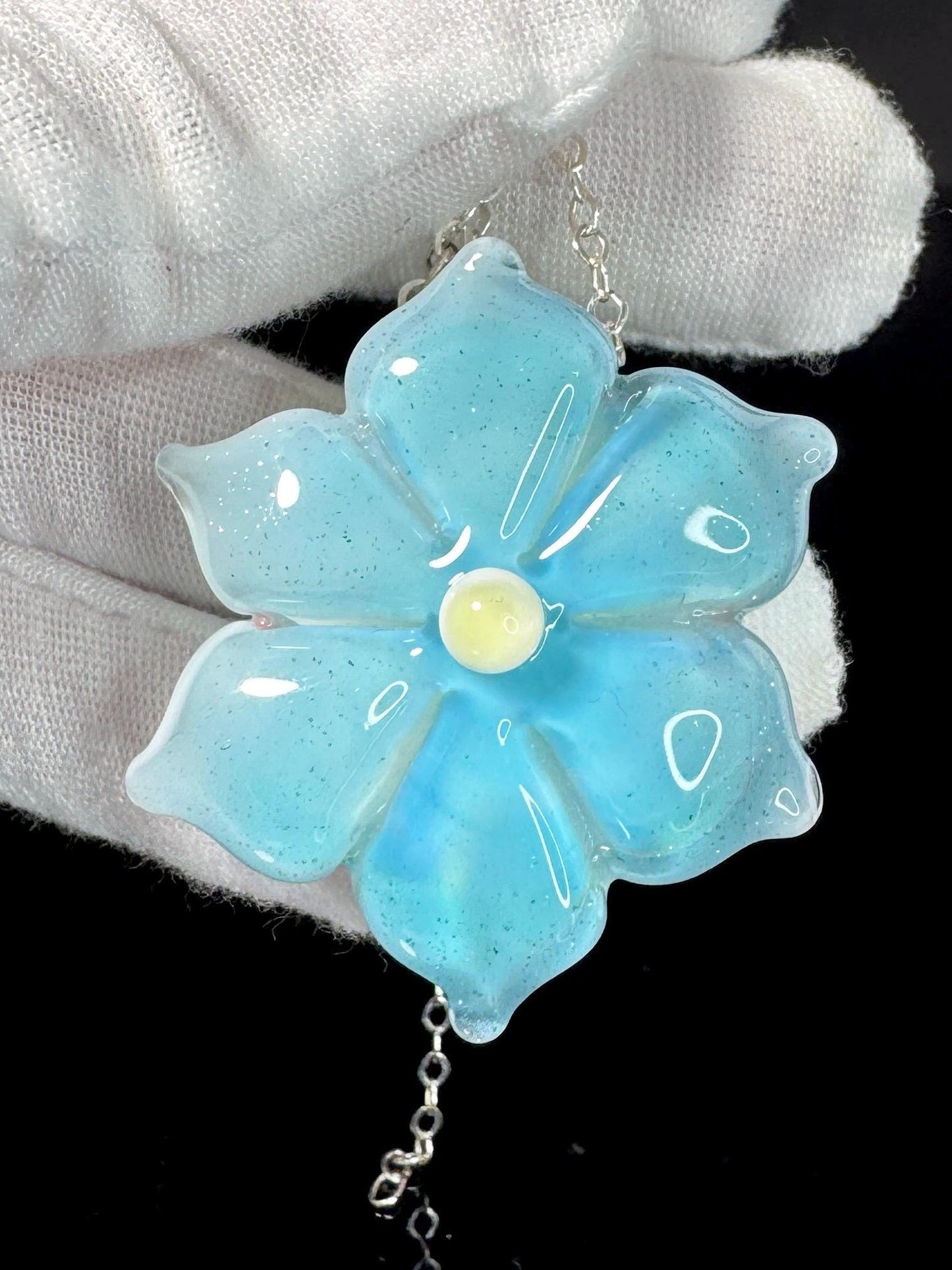 Blue Flower Pendant