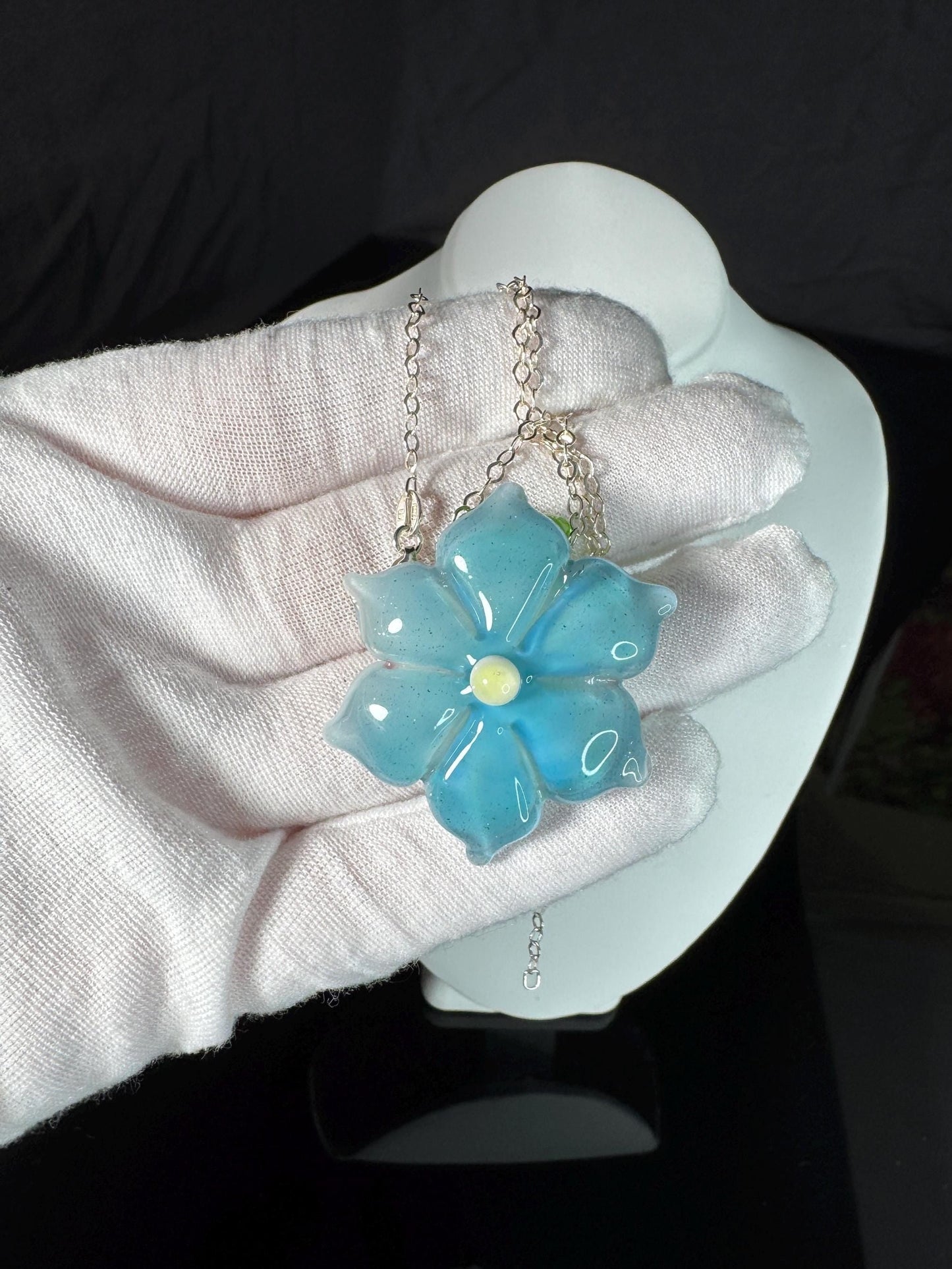 Blue Flower Pendant