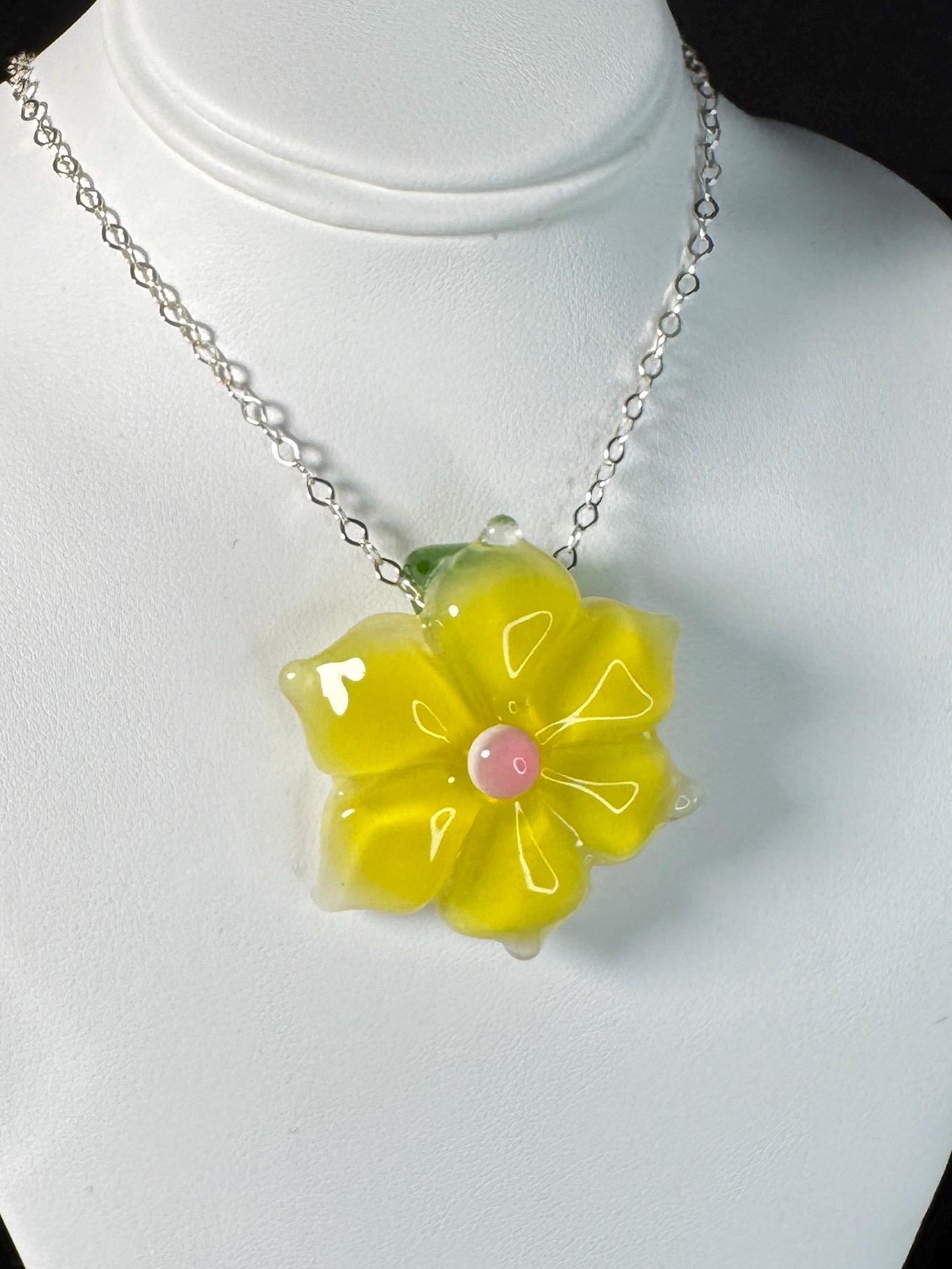 Button Flower Pendant